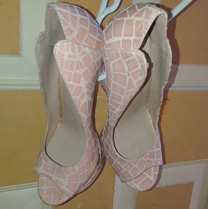 Preowned never worn sexy BeBe heels size 6.5